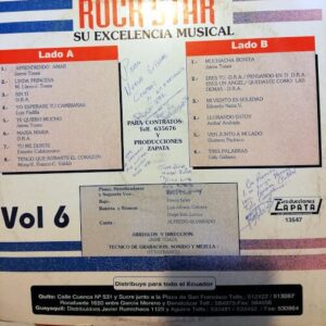 Disco de Vinilo Rock Star - Su excelencia musical Vol 6 Vinyl Record