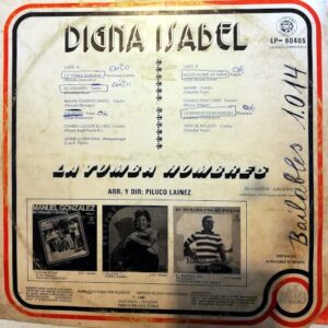 Disco de Vinilo Digna Isabel - La Tumba Hombres Vinyl Record