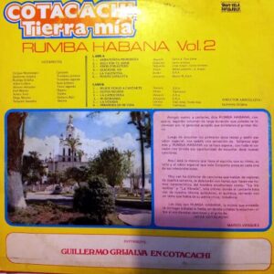 Disco de Vinilo Conjunto Orquestal Rumba Habana - Cotacachi Tierra mía Vol 2 Vinyl Record