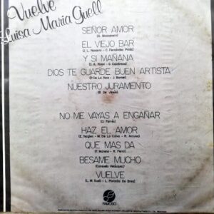 Disco de Vinilo Luisa Maria Guell - Vuelve Vinyl Record