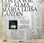 Disco de Vinilo María Luisa Landín - Con La Voz Del Alma Vinyl Record