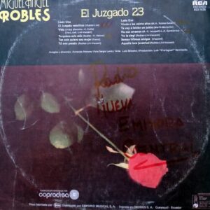 Disco de Vinilo Miguel Angel Robles - El Juzgado 23 Vinyl Record
