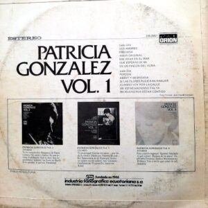 Disco de Vinilo Patricia González - Patricia González Vol 1 Vinyl Record