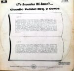 Disco de Vinilo Claudio Fabri - Te Acuerdas Mi Amor? Vinyl Record