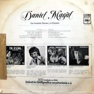 Disco de Vinilo Daniel Magal - Con Armando Patrono Y Su Orquesta Vinyl Record
