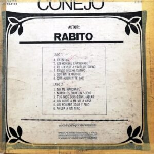 Disco de Vinilo Rabito - Conejo Vinyl Record