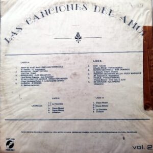 Disco de Vinilo Varios - Las Canciones Del Amor Vol 2 Vinyl Record