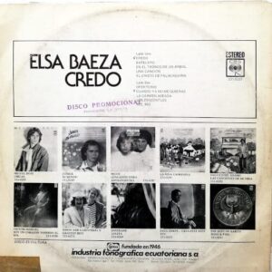 Disco de Vinilo Elza Baeza - Credo Vinyl Record