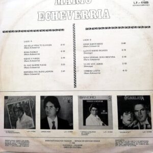Disco de Vinilo Mario Echeverría - Mario Echeverría Vinyl Record
