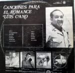 Disco de Vinilo Luis Cano - Canciones Para El Romance Vinyl Record