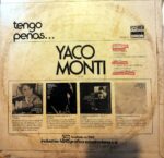 Disco de Vinilo Yaco Monti - Tengo Penas Vinyl Record