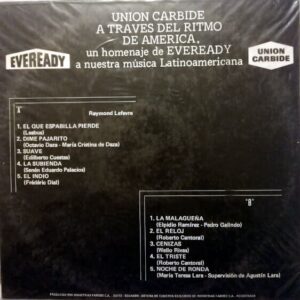 Disco de Vinilo Raymond Lafevre - Union Caribe Ecuador Música Latinoamerica Vinyl Record