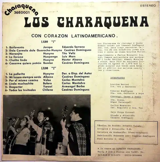 Disco de Vinilo Los Charaquena - Los Charaquena Con Corazón Latinoamericano Vinyl Record