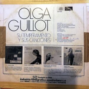Disco de Vinilo Olga Guillot - Su Temperamento Y Sus Canciones Vinyl Record