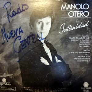 Disco de Vinilo Manolo Otero - Intimidad Vinyl Record