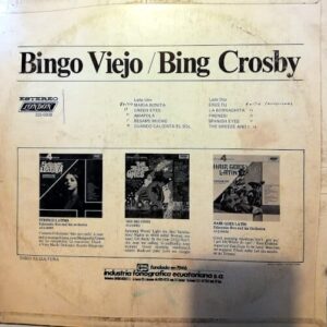 Disco de Vinilo Bing Crosby - Bingo Viejo Vinyl Record