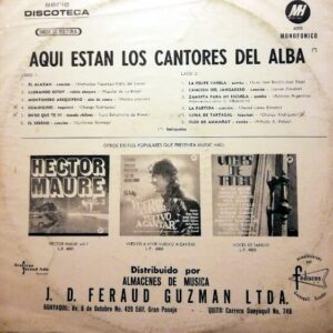 Disco de Vinilo Los Cantores Del Alba - Aqui Estan Los Cantores Del Alba Vinyl Record