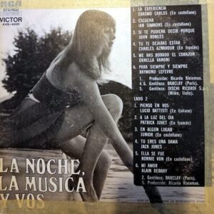 Disco de Vinilo Varios - La Noche, La Música Y Vos Vinyl Record