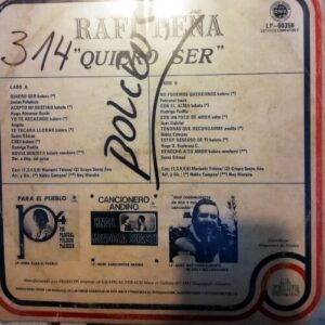 Disco de Vinilo Rafi Peña - Quiero Ser Vinyl Record