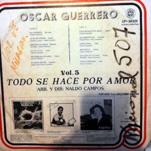 Disco de Vinilo Oscar Guerrero - Todo Se Hace Por Amor Vinyl Record