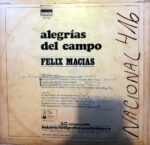 Disco de Vinilo Félix Macías - Alegrías Del Campo Vinyl Record