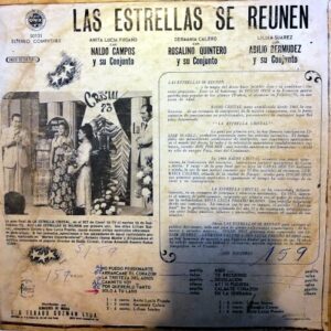 Disco de Vinilo Varios - Las Estrellas Se Reúnen Liliam Suárez, Germania Calero, Ana Lucía Proaño Vinyl Record