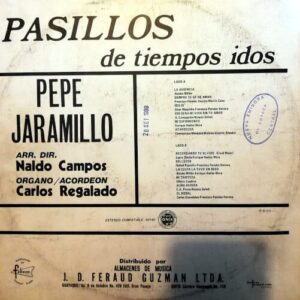 Disco de Vinilo Pepe Jaramillo - Pasillos De Tiempos Idos Vinyl Record