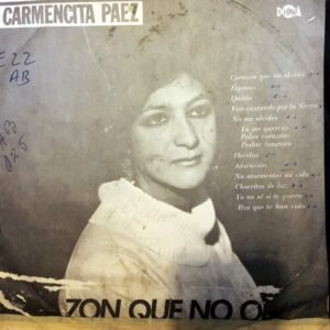 Disco de Vinilo Carmencita Páez - Corazón Que No Olvida Vinyl Record