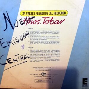 Disco de Vinilo Los Hermanos Tobar - 24 Valses Pegaditos Del Recuerdo Vinyl Record