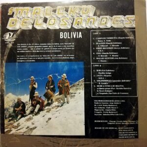 Disco de Vinilo Mallku De Los Andes- Bolivia - Mallku De Los Andes- Bolivia Vinyl Record