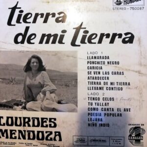 Disco de Vinilo Lourdes Mendoza - Tierra De Mi Tierra Vinyl Record