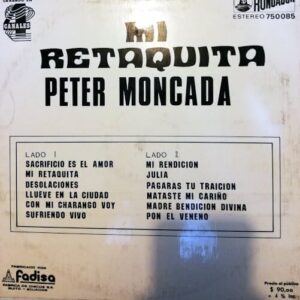 Disco de Vinilo Peter Moncada - Mi Retaquita Vinyl Record