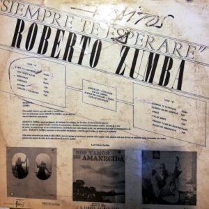 Disco de Vinilo Roberto Zumba - Siempre Te Esperaré Vinyl Record
