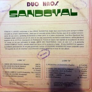 Disco de Vinilo Dúo Hermanos Sandoval - Amor Sin Fronteras Vinyl Record