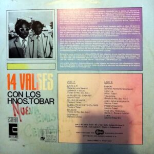Disco de Vinilo Los Hermanos Tobar - 14 Valses Con Los Hermanos Tobar Vinyl Record