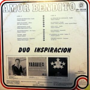 Disco de Vinilo Dúo Inspiración - Amor Bendito Vinyl Record