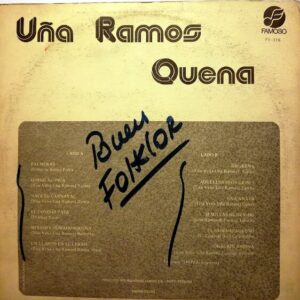 Disco de Vinilo Uña Ramos - Uña Ramos El Arte De La Quena Vinyl Record