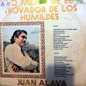 Juan Álava - Lo Mejor De El Trivador De Los Humildes Juan Álava Vinilo