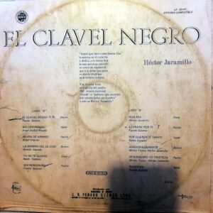 Disco de Vinilo Héctor Jaramillo - El Clavel Negro Vinyl Record