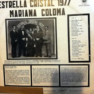 Disco de Vinilo María Coloma - Estrella Cristal 1977 Vinyl Record