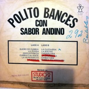 Disco de Vinilo Polito Bances - Con Sabor Andino Vinyl Record