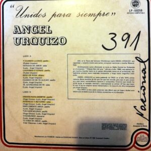 Disco de Vinilo Angel Urquizo - Unidos Por Siempre Vinyl Record