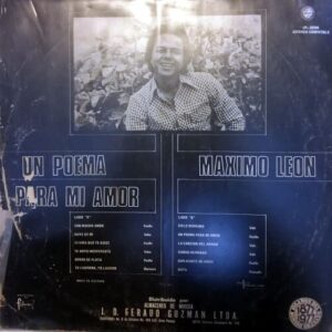 Disco de Vinilo Máximo León - Un Poema Para Mi Amor Vinyl Record