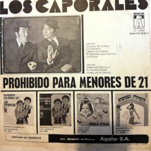 Disco de Vinilo Los Caporales - Prohibido Para Menores De 21 Años Vinyl Record