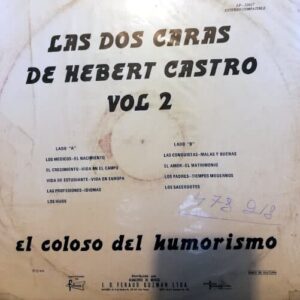 Disco de Vinilo Hebert Castro - Las Dos Caras De Hebert Castro Vol 2 Vinyl Record