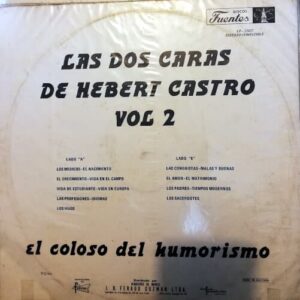 Disco de Vinilo Hebert Castro - Las Dos Caras De Hebert Castro Vol 2 Vinyl Record
