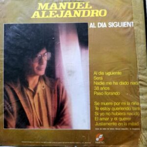 Disco de Vinilo Manuel Alejandro - Al Día Siguiente Vinyl Record