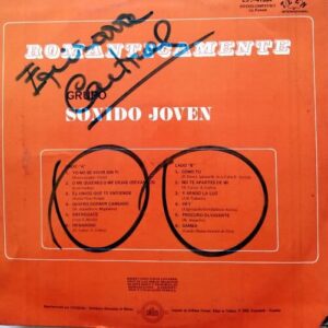 Disco de Vinilo Grupo Sonido Joven - Románticamente Vinyl Record