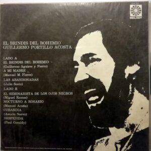 Disco de Vinilo Guillermo Portillo Acosta - Brindis Del Bohemio Vinyl Record