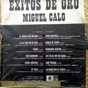 Disco de Vinilo Miguel Calo - Éxitos De Oro Vinyl Record